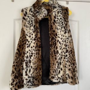 Faux fur vest